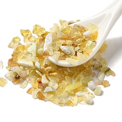 Желтый Опал Бусины из натурального желтого опала, бусины без отверстий , чипсы, 2.5~9x2~4 мм