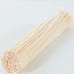 Old Lace DIY Plush Sticks, with Iron Core, Pipe Cleaners, Kid Craft Material, Old Lace, 295x6mm, 100pcs/set
