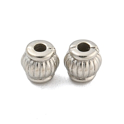 Platinum CCB Plastic Beads, Lantern, Platinum, 4.5x4.5mm, Hole: 1.4mm