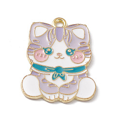 чертополох Подвески из эмали и сплава, золотые, кошачье очарование, чертополох, 27x21x1.6 мм, отверстие : 1.8 мм