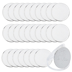 Silver Blank Iron Commemorative Coin, Flat Round, Silver, 40x3mm
