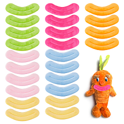 (52) Непрозрачная лаванда 24шт 6 цвета бархатная кукольная губа, кукольный рот, для изготовления кукол, разноцветные, 70x175x10 мм, 4 шт / цвет