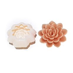 Белый Серия цветов рельефные столбы для свечей своими руками силиконовые формы, пищевой силикон, для изготовления ароматических свечей, белые, 106x45 мм