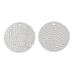 Нержавеющая Сталь Цвет Не тускнеющие 304 подвески из нержавеющей стали, плоский круглый шарм, цвет нержавеющей стали, 30x1.1 мм, отверстие : 2.3 мм