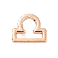 Весы Стойки подвески обшивки сплава, без кадмия и без свинца, гальванический никель, 12 созвездие, золотой свет, Весы, 11.5x13x5.5 мм, отверстие : 1.8 мм