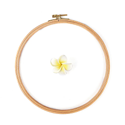 BurlyWood Wood Cross Stitch Embroidery Hoops, Embroidered Display Frame, Sewing Tools Accessory, BurlyWood, 250mm