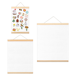 Белый 3шт. 3 стили, двусторонняя рама для масляной живописи из сосны и хлопка, прямоугольные, белые, 315~513x211~401x11~11.5 мм, 1 шт / стиль