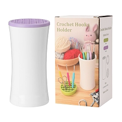 Лиловый Пластиковый держатель для крючка, вязание крючком хранения инструмент, колонка, сирень, 9x18 см