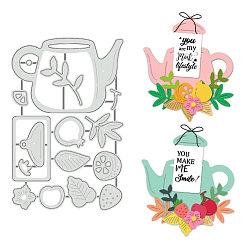 Нержавеющая Сталь Цвет Закладка для чайника трафареты для резки из углеродистой стали, для diy scrapbooking, Фотоальбом, декоративная бумага для тиснения, цвет нержавеющей стали, 92x141x0.8 мм