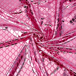 Pink Полиэстеровая ткань с рисунком рыбьей чешуи, аксессуары, розовые, 1600x0.2 мм