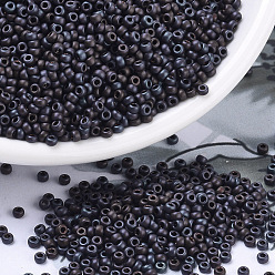 (RR2007) Matte Metallic Copper Rainbow Iris Миюки круглые бусины рокайль, японский бисер, (rr 2007) матовый металлический медный радужный ирис, 11/0, 2x1.3 мм, Отверстие: 0.8 мм, о 1100 шт / бутылка, 10 г / бутылка