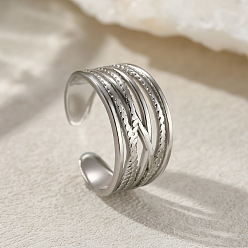 Нержавеющая Сталь Цвет Крест 201 манжеты из нержавеющей стали для женщин, цвет нержавеющей стали, внутренний диаметр: 18 мм