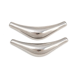 Нержавеющая Сталь Цвет 304 из нержавеющей стали бусы, трубка, цвет нержавеющей стали, 44.5x12.5x6.5 мм, отверстие : 1.4 мм