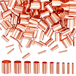 Розовое Золото 200шт 10 стильные латунные бусины, колонка, розовое золото , 12x2~10.5 мм, отверстие : 1.5~10 мм, 20 шт / стиль