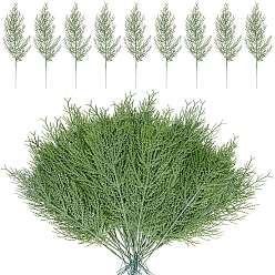 Зеленый 25шт. искусственные пластиковые сосновые ветки, Новогоднее украшение, зелёные, 342x92x2 мм