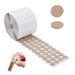 Бежевый Наклейки из шерстяного войлока, самоклеящиеся наклейки, плоско-круглые, бежевые, 100 мм, плоско-круглые: 20x2 mm, 1000шт / рулон