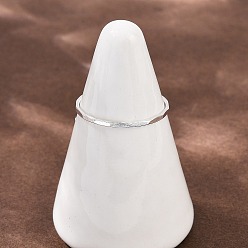 Серебро 925 простые кольца из стерлингового серебра, литые кольца, серебряные, 1 мм, внутренний диаметр: 17.2 мм