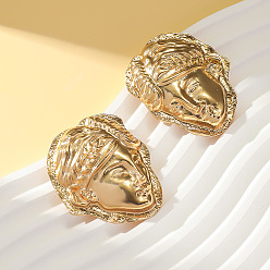 Human Серьги сплава, золотые, человек, 28 мм