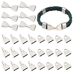 Античное Серебро 30 наборы застежек из сплава в тибетском стиле, без кадмия и без свинца, античное серебро, 28x13x5 мм, отверстие : 4 мм