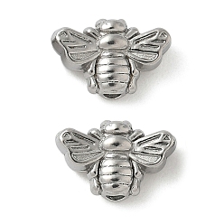 Нержавеющая Сталь Цвет 304 из нержавеющей стали бусы, моль, анти-тускнение, цвет нержавеющей стали, 7x11x4 мм, отверстие : 1.4 мм