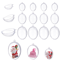 Oval 24 шт. 3 стили пустые пластиковые большие подвески, овальные, 70~111x45~71x46~72 мм, отверстие : 3~4 мм, 8 шт / стиль