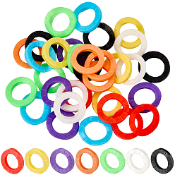 Ring 64Чехол для ключей многоразового использования из ПВХ, нескользящий, водонепроницаемый, колпачки идентификатора ключа, кольцо, 21x4 мм, внутренний диаметр: 14 мм