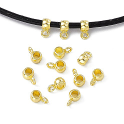 Light Gold Поручни из сплава для покрытия стойки, петля под залог, плоско-круглые, золотой свет, 6.5x3x4 мм, отверстие : 1.4 мм, внутренний диаметр: 2.5 мм