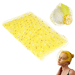 Jaune Tissu en maille, avec strass, accessoires pour voile de mariée, jaune, 240x3mm