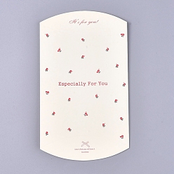 Бланшированный Миндаль Подарочные коробки бумажной подушки цветочного узора, коробки конфет печенья нуга, для праздничной вечеринки, бланшированный миндаль, 15.7x11x3 см