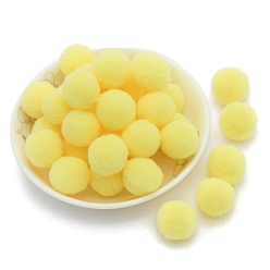 Шампанско-Желтый Полиэстеровый мяч, аксессуары для костюма, аксессуары, круглые, шампанское желтый, 20 мм, 50 шт / пакет