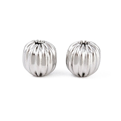 Нержавеющая Сталь Цвет 304 из нержавеющей стали бусы, круглые, цвет нержавеющей стали, 6 мм, отверстие : 1.5 мм