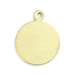 Antik Bronze Messing Charme, leere tag stempeln, langlebig überzogen, Flachrund, Antik Bronze, 15x12x1 mm, Bohrung: 1.2 mm