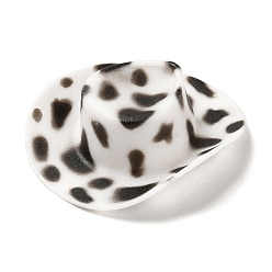 Белый Пластиковые большие кулоны, ковбойская шляпа с подвеской в виде коровы, белые, 46.5x54.5x16 мм, отверстие : 1.4 мм