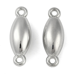 Платина Пластиковые соединители ccb, овальные, платина, 22.5x8x7 мм, отверстие : 1.6 мм