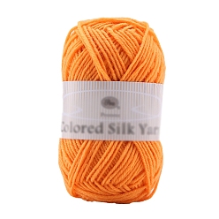 Оранжевый Полиэфирная пряжа для свитера и шапки, для вязания крючком принадлежности, оранжевые, 2 мм, около 94.05 ярдов (86 м) / моток