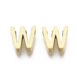 Letter W 201 Edelstahl Reize, golden, letter.w, 8x8x3 mm, Bohrung: 1.6 mm
