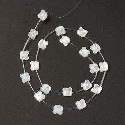 Creamy White Natural White Shell Mother of Pearl Shell Beads, Bear Head, Creamy White, 9.5x10.5x3.5mm, Hole: 0.9mm