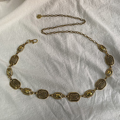 Античное Золото Цепи для талии и живота из цинкового сплава и железа в тибетском стиле, античное золото , 1150 мм