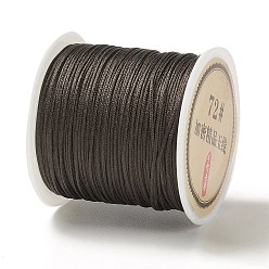 Coffee 50 Yards Nylon Chinese Knot Cord, Nylon Jewelry Cord for Jewelry Making, Coffee, 0.8mm