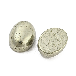 Pyrite Natural Pyrite Cabochons, Oval, 8x6x3mm