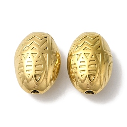 Золотой 304 из нержавеющей стали бусы, овальные, золотые, 13x9x7 мм, отверстие : 1.5 мм