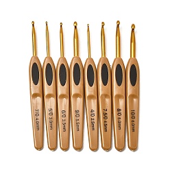 Перу Алюминий крючки, с абс пластиковой ручкой, Перу, 138x14.5x7~8 мм, 8 шт / комплект