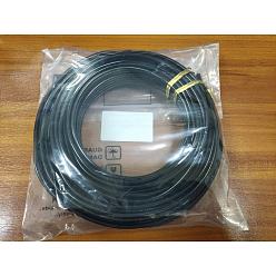 Черный Круглая алюминиевая проволока, чёрные, 7 датчик, 3.5 мм, 500 г / пачка