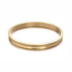 Золотой Модно унисекс 304 из нержавеющей стали браслеты, ионное покрытие (ip), золотые, 53 мм