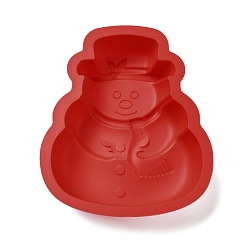 Schamottestein DIY Weihnachtsschneemann Silikonformen in Lebensmittelqualität, Kuchenformen backen, Schamottestein, 180x155x38 mm