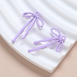 Лиловый Подвески из сплава , бантом, сирень, 32x20 мм