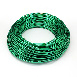 Lime Green Aluminum Wire, Flexible Craft Wire, for Beading Jewelry Doll Craft Making, Lime Green, 17 Gauge, 1.2mm, 140m/500g(459.3 Feet/500g)