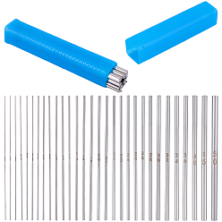 Нержавеющая Сталь Цвет 30шт. 304 стержни из нержавеющей стали, намоточные стержни, цвет нержавеющей стали, 10~10.2x0.04~0.5 см