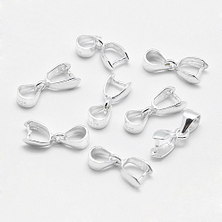 Платина Антикоррозийное родиевое покрытие 925 подвески из стерлингового серебра, ледоруб и щепотку поручительств, платина, 3.5x4 мм внутренним диаметром, 9~10x5.5x3 мм, отверстие : 3.5x5 мм, штифты : 0.8 мм