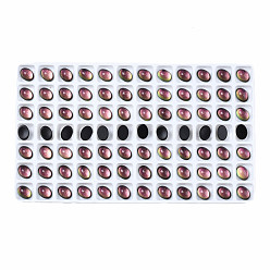 Flamingo Translucent K9 Glass Cabochons, Flat Back, Oval, Flamingo, 8x6x3.5mm, about 84pcs/bag